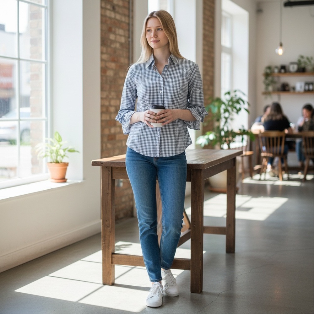 Alicia Bell By Bell Plaid Shirt